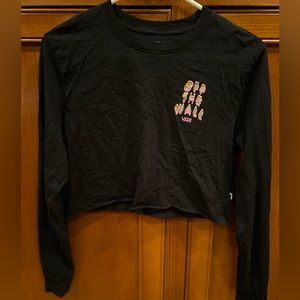 Vans cropped long sleeve shirt